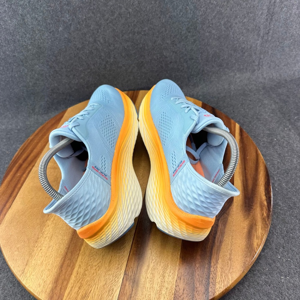 Skechers Max Cushion Elite 2.0 Womens Shoes Running Blue Orange Sneakers Sz 8.5 - Picture 9 of 13
